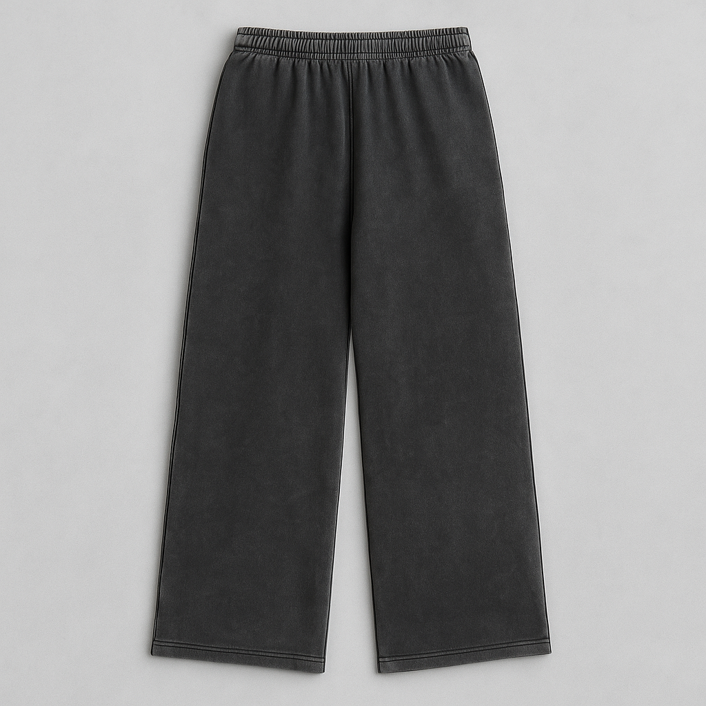 Oversized jogger, charcoal, front view