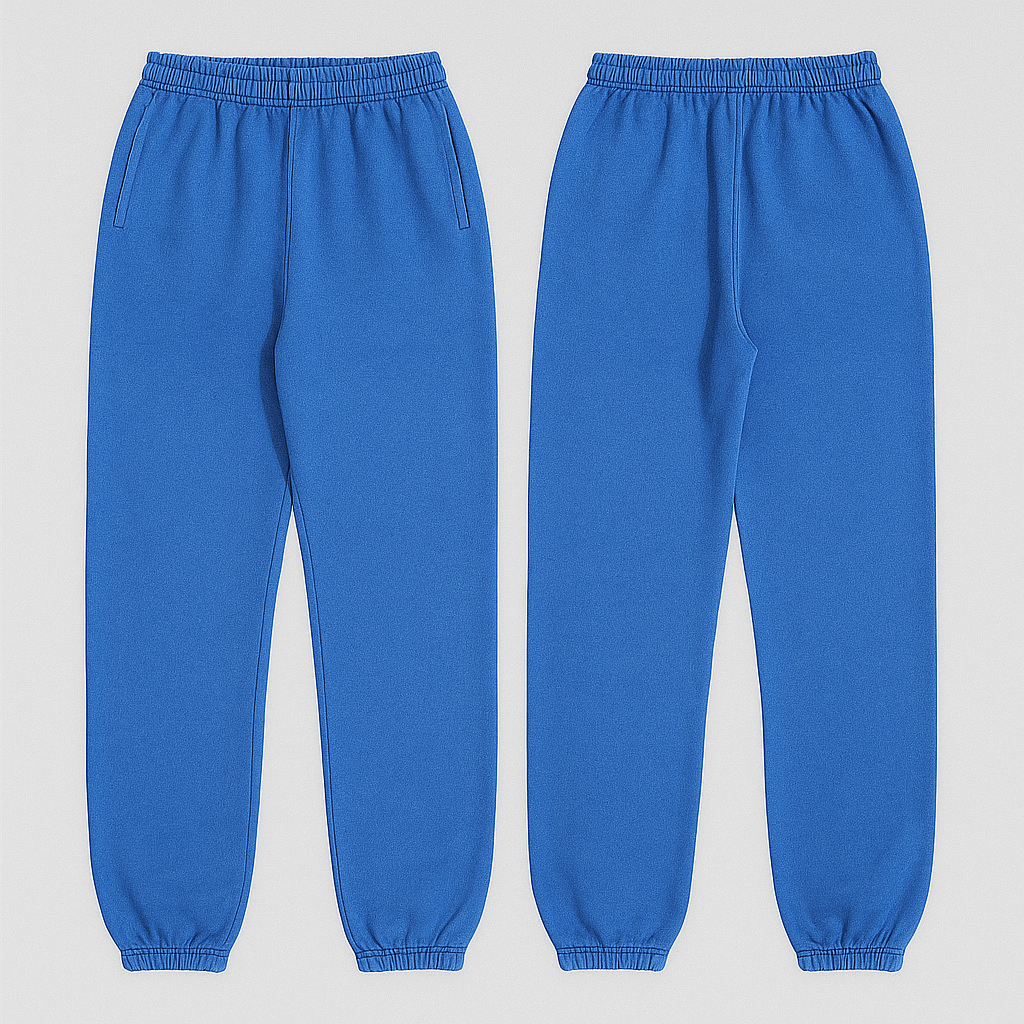 Cuffed oversized jogger, cobalt blue